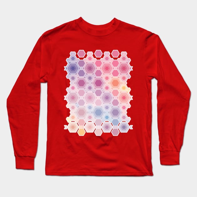 Hexagons multicolor Long Sleeve T-Shirt by EnriqueV242